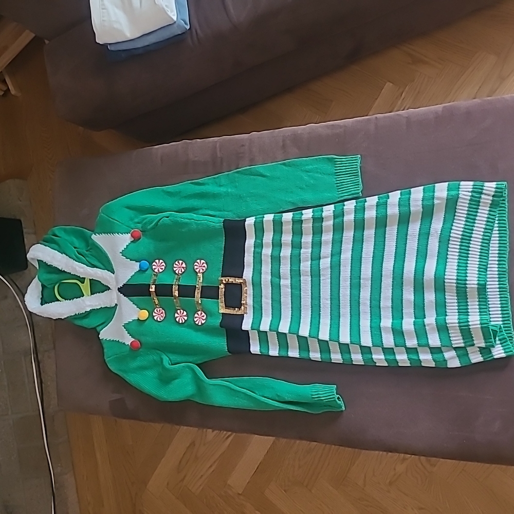 Christmas elf mini dress